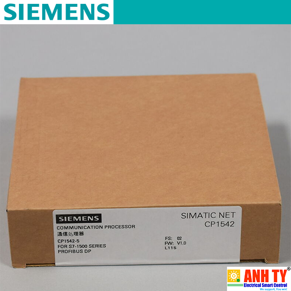Siemens 6GK7542-5FX00-0XE0 | Communications processor CP 1542-5 -Bộ xử lý truyền thông kết nối SIMATIC S7-1500 PROFIBUS DP DPV1 DP Giao tiếp S7 PG/OP Đồng bộ Diagnostics