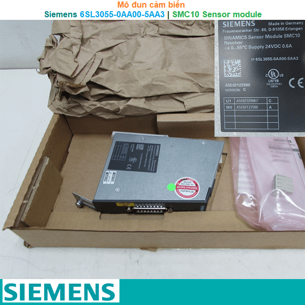 Siemens 6SL3055-0AA00-5AA3 | SMC10 Sensor module -Mô đun cảm biến