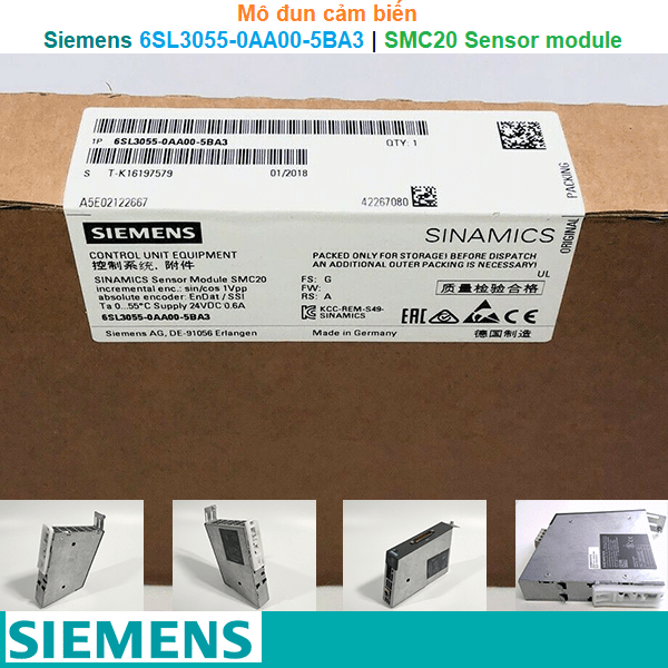 Siemens 6SL3055-0AA00-5BA3 | SMC20 Sensor module -Mô đun cảm biến