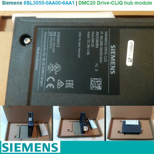 Siemens 6SL3055-0AA00-6AA1 | DMC20 Drive-CLIQ hub module