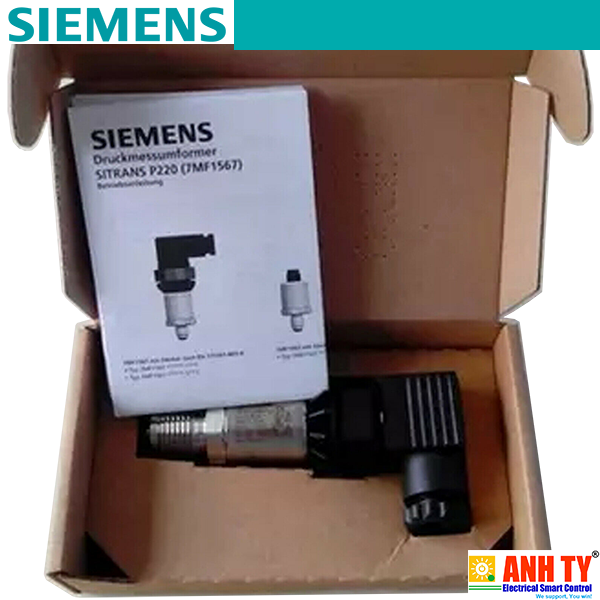 Siemens 7MF1567-3CA00-2CB1 | SITRANS P220 pressure transmitters -Cảm biến áp suất 0-10 bar 4-20mA 2-wire 7-33VDC Electrical M12 to IEC 61076-2-101 Process G1/4" male thread to EN837-1
