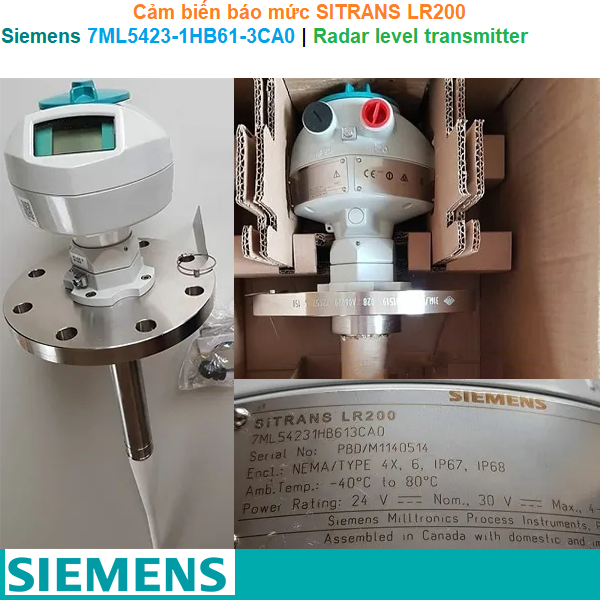 Siemens 7ML5423-1HB61-3CA0 | Cảm biến báo mức SITRANS LR200 Radar level transmitter