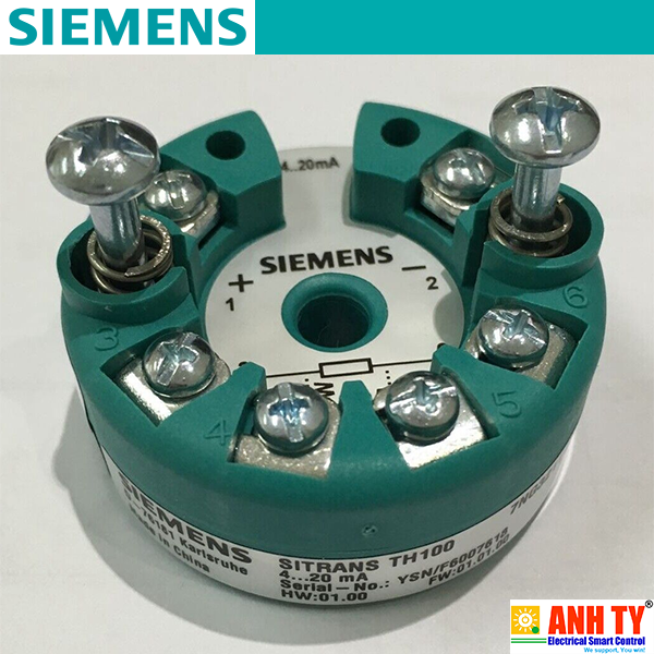 Siemens 7NG3211-0AN00 | Temperature transmitter SITRANS TH100 -Bộ chuyển phát tín hiệu nhiệt cho PT100 2-Wire 4-20mA Kết nối Loại B DIN 43729 Khả trình Chống cháy nổ Zone 2 ATEX