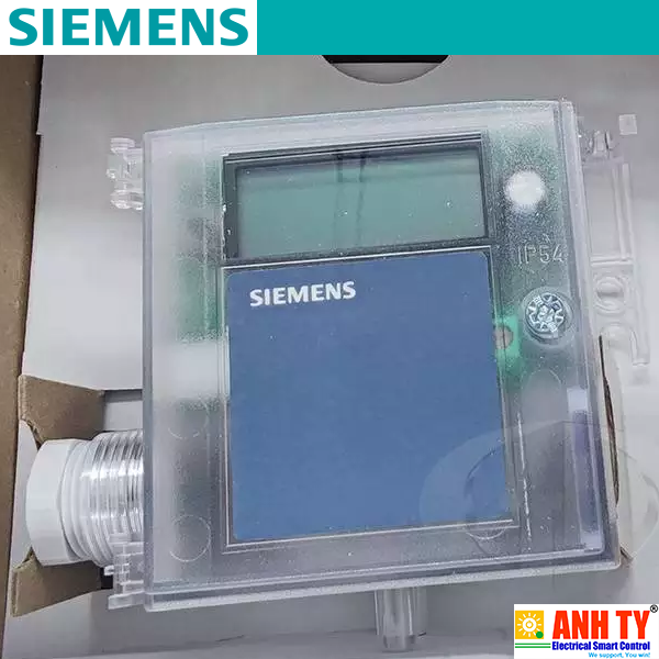 Siemens QBM3120-1D | Air duct differential pressure sensor -Cảm biến chênh lệch áp suất ống dẫn khí Màn hình LCD 0-100Pa 4-20mA