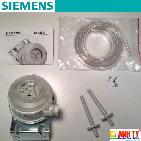 Siemens QBM81-50 | Differential pressure monitor -Đồng hồ hiển thị chênh lệch áp suất ống dẫn khí 1000-5000Pa