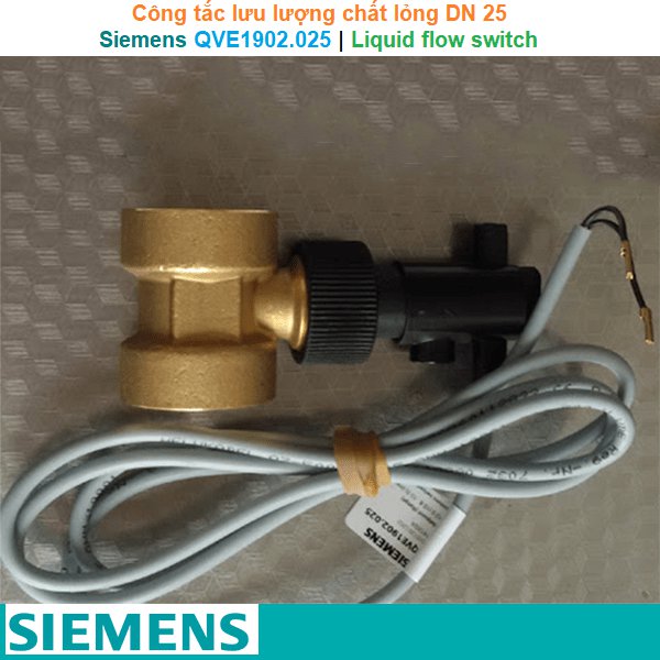 Siemens QVE1902.025 | Liquid flow switch -Công tắc lưu lượng chất lỏng DN 25
