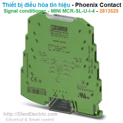 Bộ chống nhiễu tín hiệu đo lường và điều khiển - Phoenix Contact - Signal conditioner - MINI MCR-SL-U-I-4 - 2813525