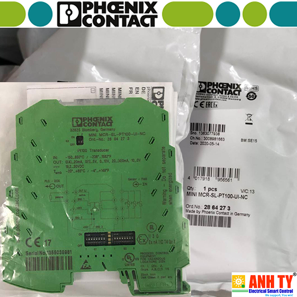 Transducer nhiệt Phoenix Contact MINI MCR-SL-PT100-UI - 2864435