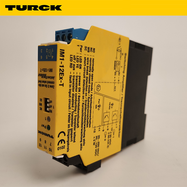 Turck IM1-12EX-T | Isolating switching amplifier -Bộ khuếch đại chuyển mạch cách ly 1-Kênh Digital/Transistor SIL2 ATEX IECEx UL CSA TR CU NEPSI KOSHA TIIS CCOE INMETRO