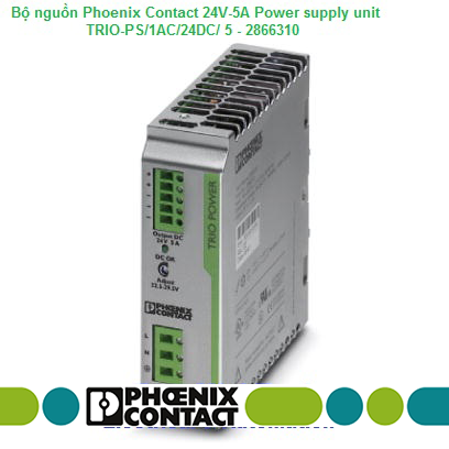 Bộ nguồn 24vDC-5A Phoenix Contact Power supply unit - TRIO-PS/1AC/24DC/ 5 - 2866310