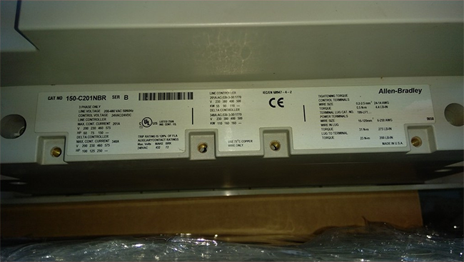SMC-3, 3-Wire, Open Type, 201A, 480V, 3-Phase, 50/60Hz Max, Control Voltage 24V AC/DC