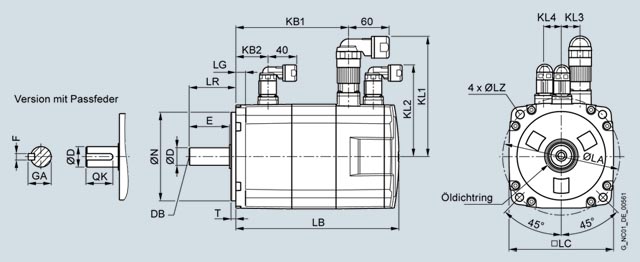 Hình 04: Động cơ Servo Siemens - SIMOTICS S-1FL6 Servomotors - 1FL6042-1AF61-0AA1