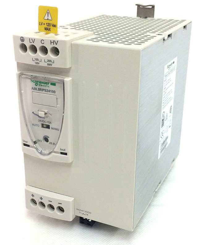 Schneider ABL8RPS24100, Schneider Regulated Switch Power Supply 1 or 2-phase 100-500VAC 24VDC 10A, Bộ nguồn Schneider ABL8RPS24100, Bộ nguồn Schneider 1-2phase 100-500VAC 24VDC 10A