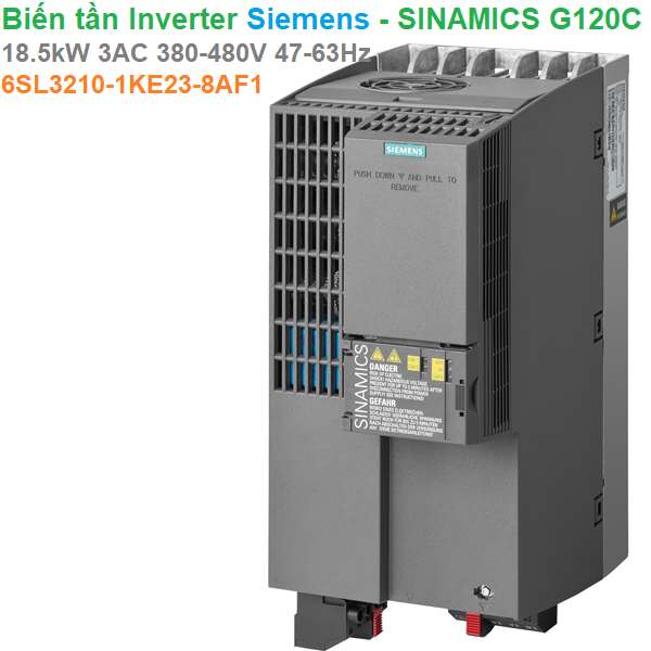 Biến tần Inverter Siemens - SINAMICS G120C 18.5kW 3AC 380-480V 47-63Hz - 6SL3210-1KE23-8AF1
