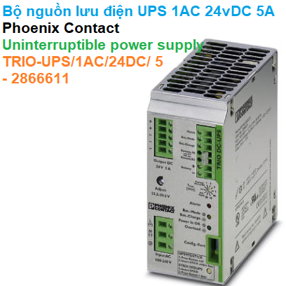  -Phoenix Contact -Uninterruptible power supply - TRIO-UPS/1AC/24DC/ 5 - 2866611