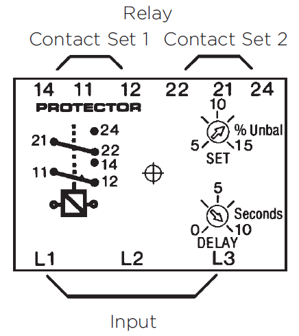 Connections 252-PSF 252-PSG Protector trip relay - Crompton Instruments - 250 Series - Phase Balance