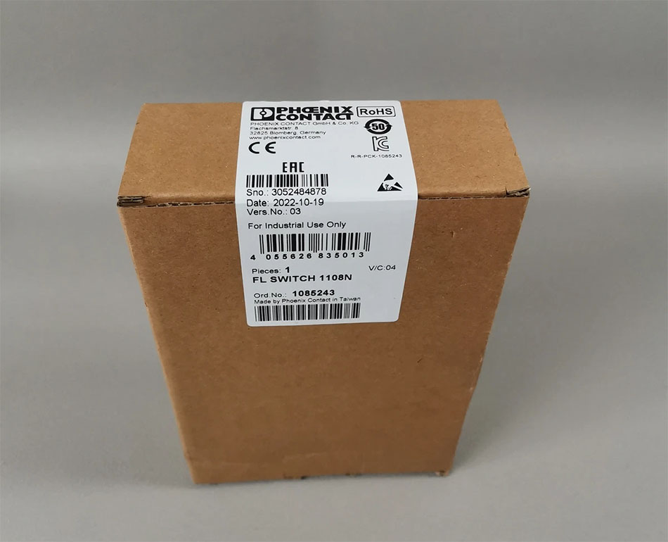 Bộ chia mạng CN 8-ports RJ45 10/100/1000Mbps Phoenix Contact FL SWITCH 1108N (1085243)