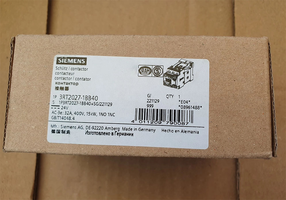 Siemens 3RT2027-1BB40 Contactor