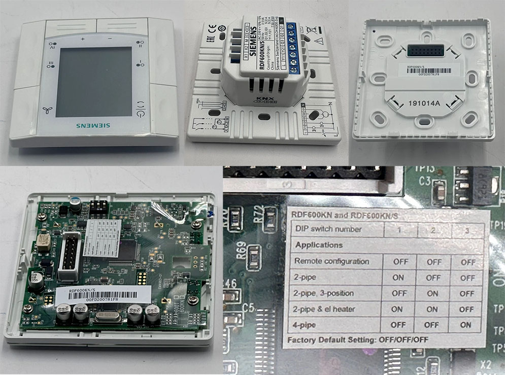 KNX room thermostat Siemens RDF600KN/S