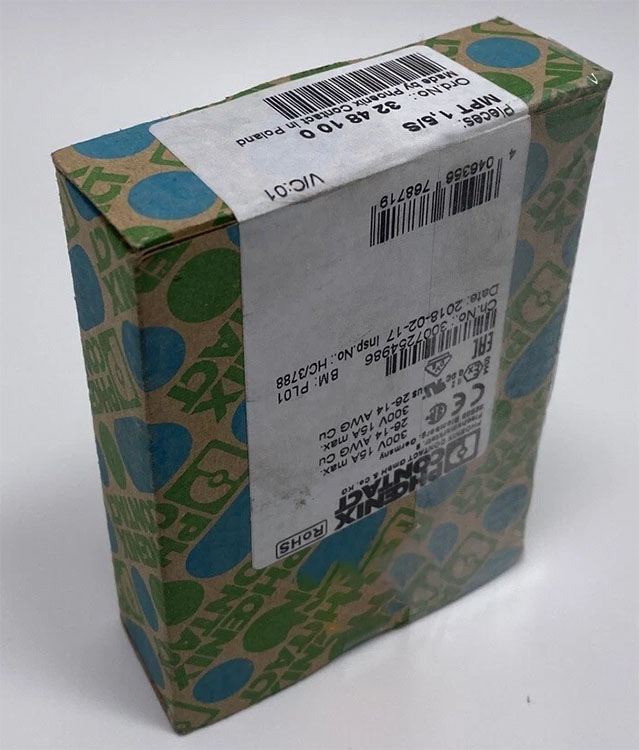 Cầu nối điện Phoenix Contact MPT 1,5/S - 3248100; Xx Germany, do Cty Anh Ty phân phối; CO CQ, BH 12 tháng, có CK