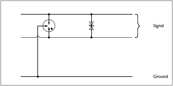 Basic circuit for insulated signal circuits (without coupling resistors)