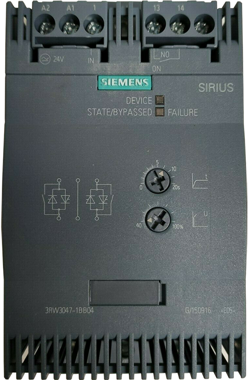 Siemens 3RW3047-1BB04, Khởi động mềm 3RW3047-1BB04, Khởi động mềm Siemens 106A 55kW/400V 200-480V AC 24V AC/DC, Siemens Soft starter 3RW3047-1BB04, Siemens Soft starter 106A 55kW/400V 200-480V AC 24V AC/DC