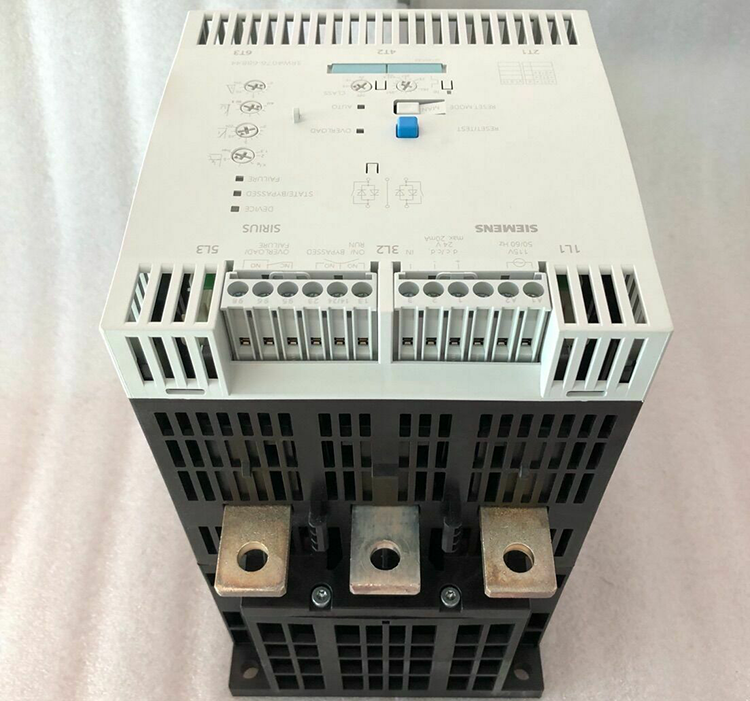 Siemens 3RW4076-6BB44, SIRIUS soft starter S12 Siemens 3RW4076-6BB44, Khởi động mềm Siemens 3RW4076-6BB44, Khởi động mềm Siemens 432A 250kW 400V 200-460VAC 230VAC, Khởi động mềm 3RW5076-6AB14 tương đương Siemens 3RW4076-6BB44