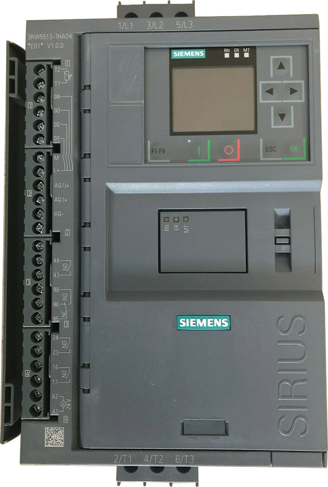 Siemens 3RW3036-1BB04: Khởi động mềm SIRIUS soft starter 200-480 V 13 A, 24 V AC/DC Screw terminals