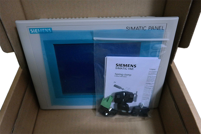 Siemens SIMATIC TP 177B 6AV6642-0BC01-1AX1: SIMATIC TP 177B 6" DP Blue mode STN display MPI/PROFIBUS DP protocol RS 485/RS 422/USB interface Printer interface Slot for MMC configurable with WinCC flexible 2005